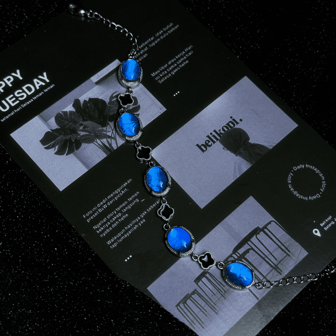 Real Blue Morpho Butterfly Wing Bracelet in S925 Sterling Silver - Unique Handmade Jewelry, Whimsical INFP Gift, Niche Specimen Jewelry for Besties & Couples