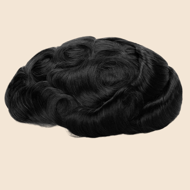 Toupee for Men Celebrities Choice Upgrade Mirage 0.04-0.06mm Full Super Thin Skin Single Knots Base