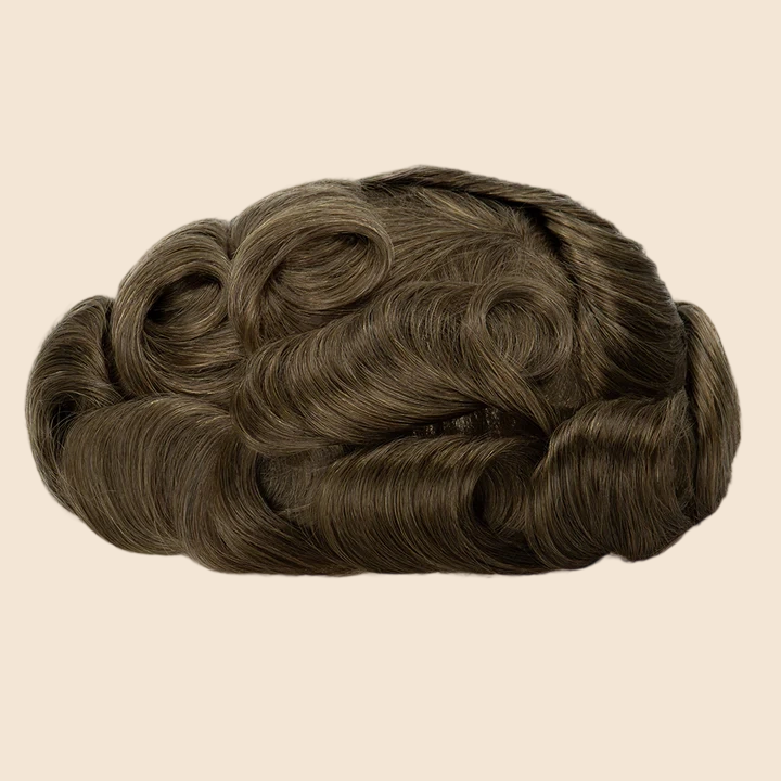 Toupee for Men Celebrities Choice Upgrade Mirage 0.04-0.06mm Full Super Thin Skin Single Knots Base