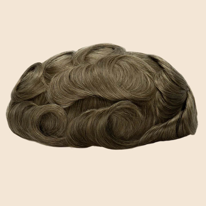 Toupee for Men Celebrities Choice Upgrade Mirage 0.04-0.06mm Full Super Thin Skin Single Knots Base