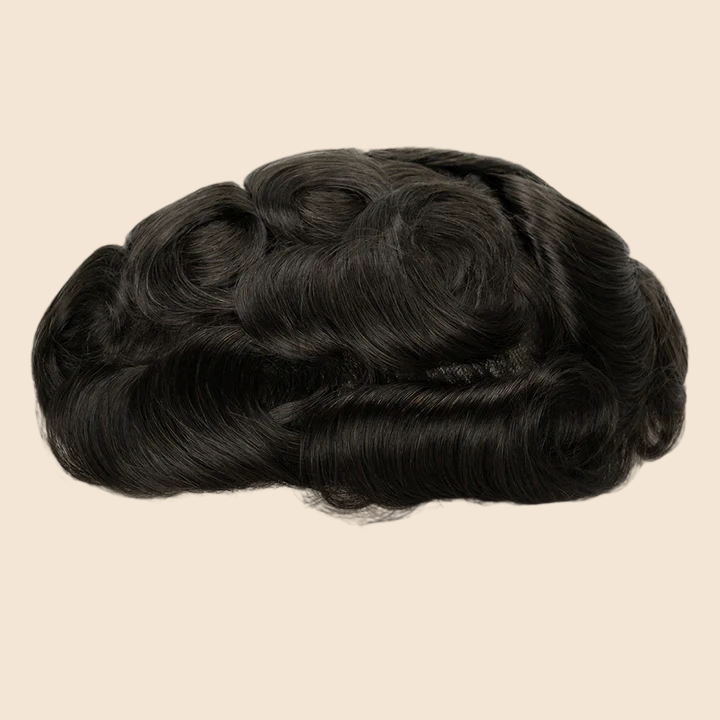 Toupee for Men Celebrities Choice Upgrade Mirage 0.04-0.06mm Full Super Thin Skin Single Knots Base