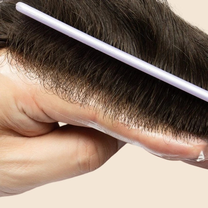 Toupee for Men Celebrities Choice Upgrade Mirage 0.04-0.06mm Full Super Thin Skin Single Knots Base