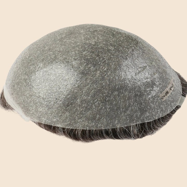 Toupee for Men Celebrities Choice Upgrade Mirage 0.04-0.06mm Full Super Thin Skin Single Knots Base