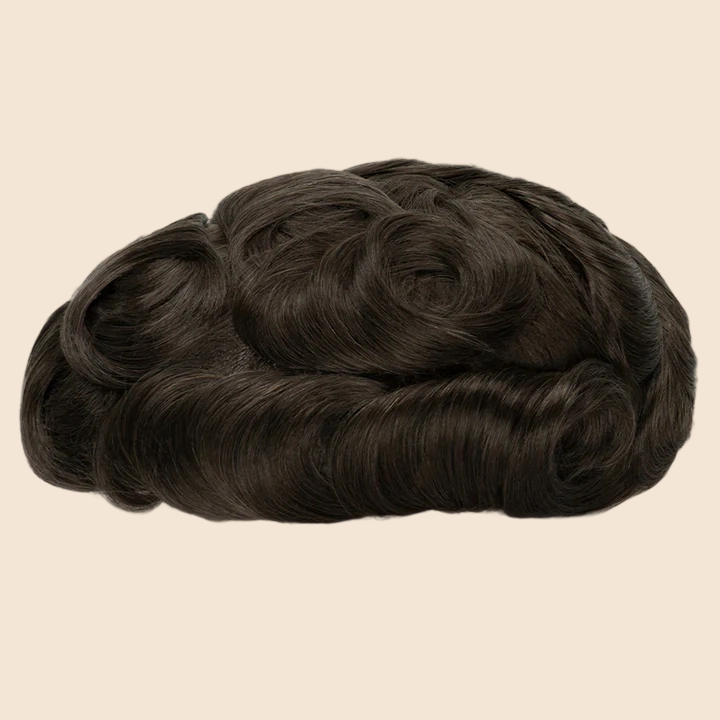 Toupee for Men Celebrities Choice Upgrade Mirage 0.04-0.06mm Full Super Thin Skin Single Knots Base