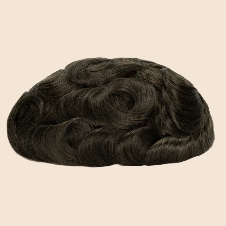 Toupee for Men Celebrities Choice Upgrade Mirage 0.04-0.06mm Full Super Thin Skin Single Knots Base