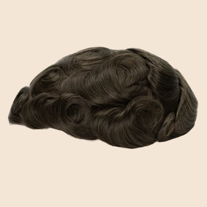 Toupee for Men Celebrities Choice Upgrade Mirage 0.04-0.06mm Full Super Thin Skin Single Knots Base