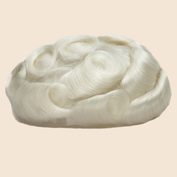Toupee for Men Celebrities Choice Upgrade Mirage 0.04-0.06mm Full Super Thin Skin Single Knots Base
