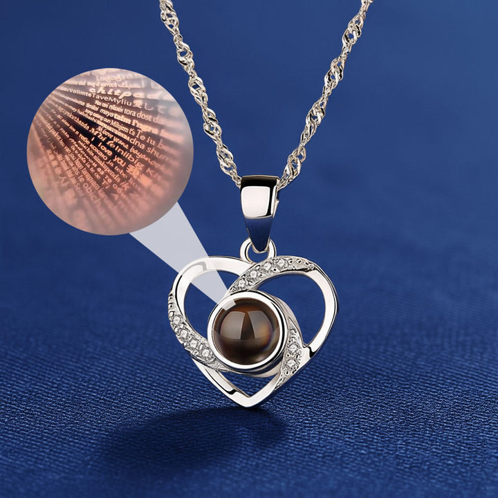 "Love You for Ten Thousand Years" pendant — a free-engraving, light luxury clavicle chain with an elegant and premium feel