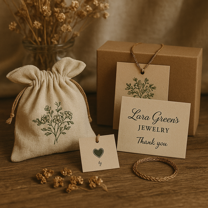 Set Necklace + Earrings with Pearls in Rose Gold