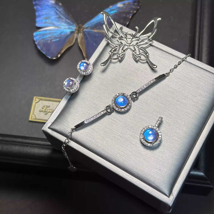 Handmade Genuine Blue Morpho Butterfly Wing Pendant - Sterling Silver Specimen Necklace, One-of-a-Kind Botanical Jewelry