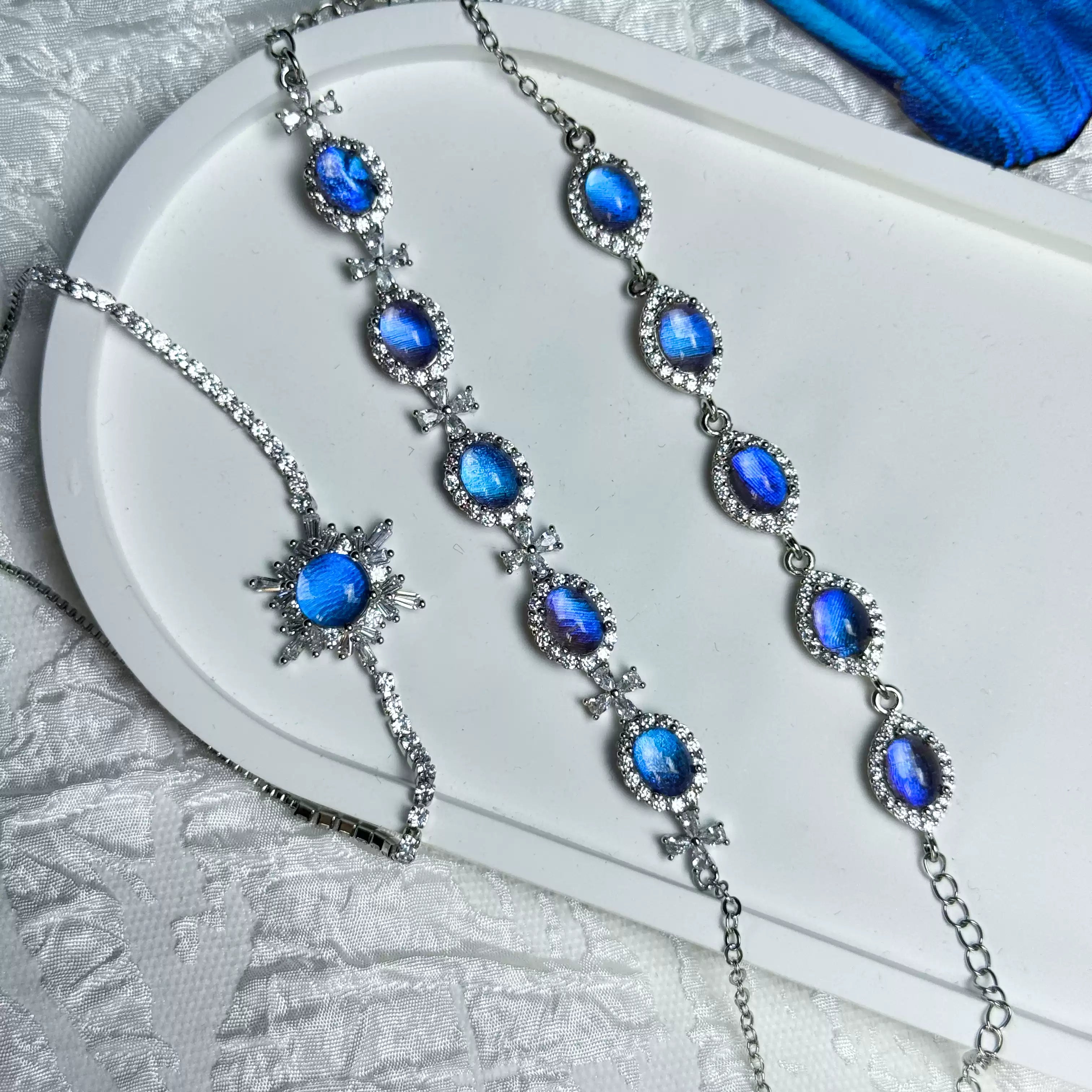 Handmade Blue Morpho Butterfly Jewelry