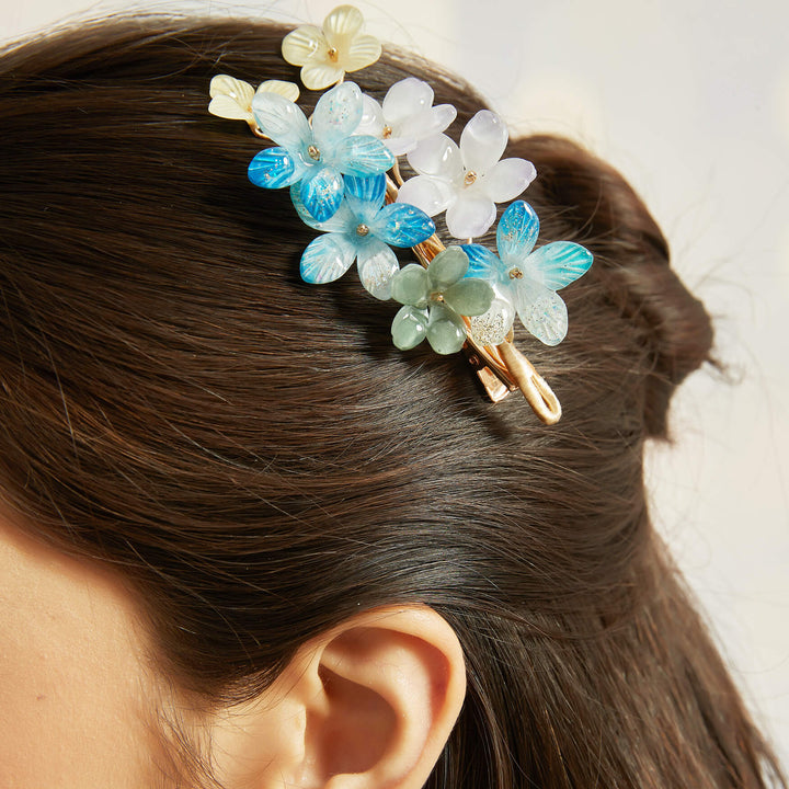 Aurora Blossom Crystal Hair Clip
