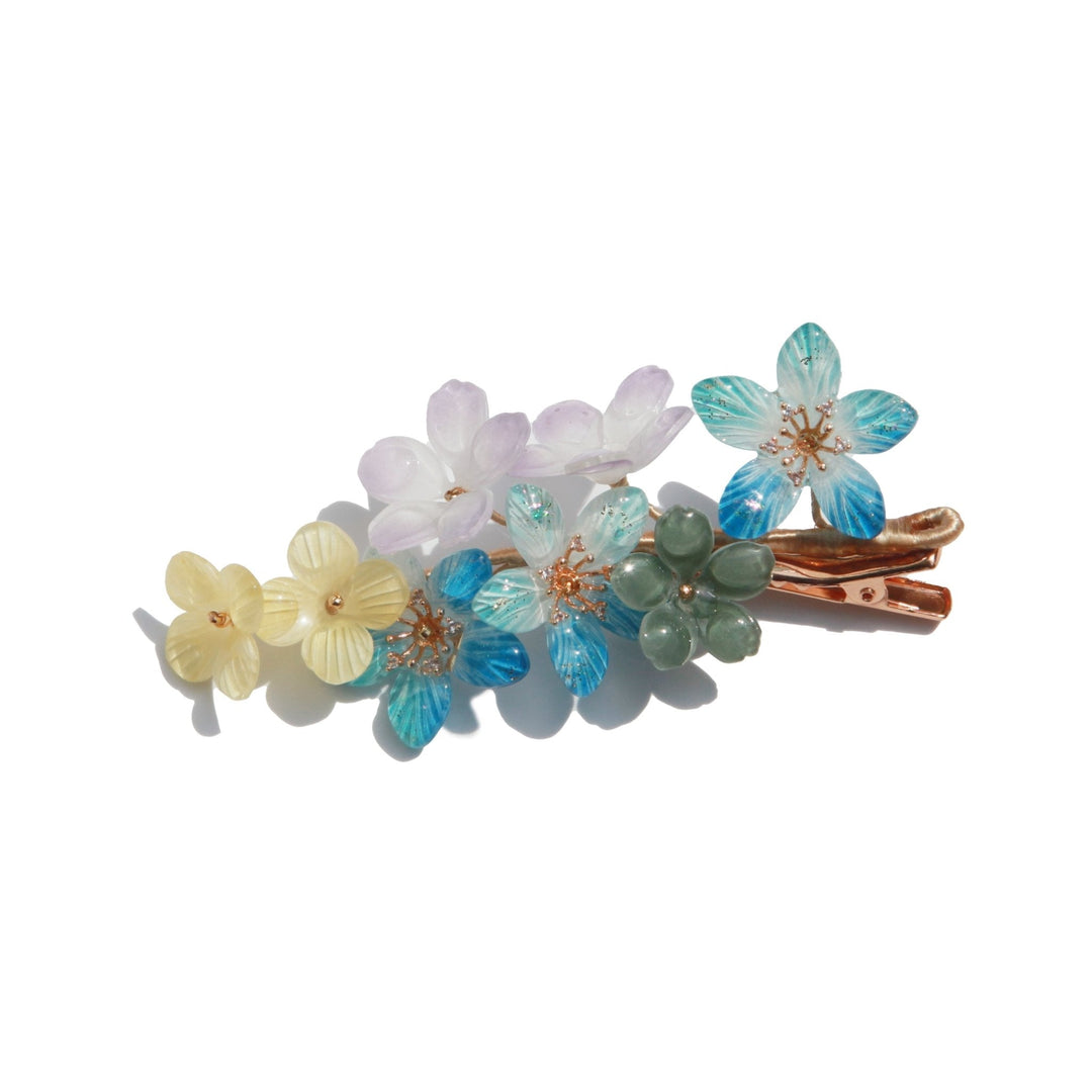 Aurora Blossom Crystal Hair Clip