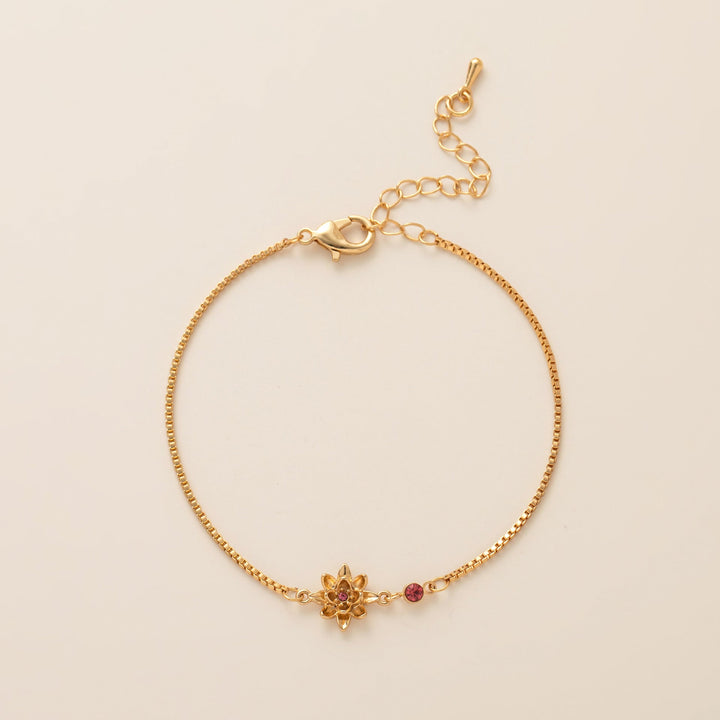 Birth Flower & Birthstone Bracelets