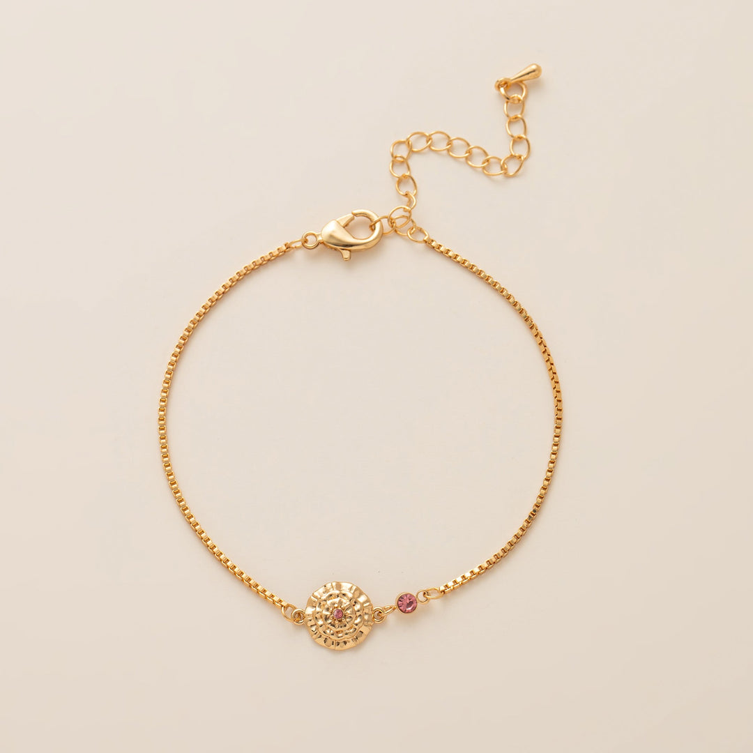 Birth Flower & Birthstone Bracelets