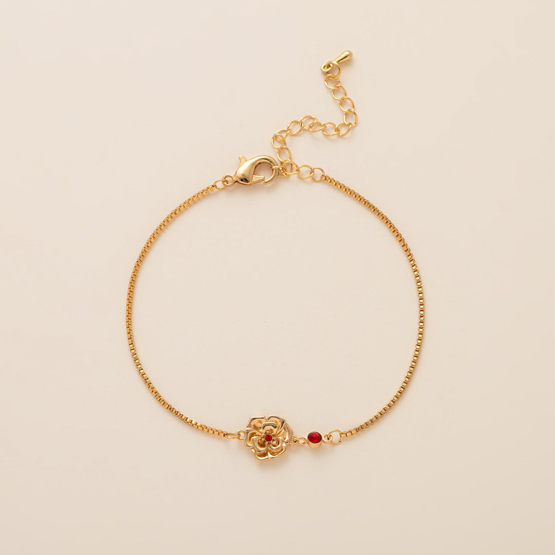 Birth Flower & Birthstone Bracelets