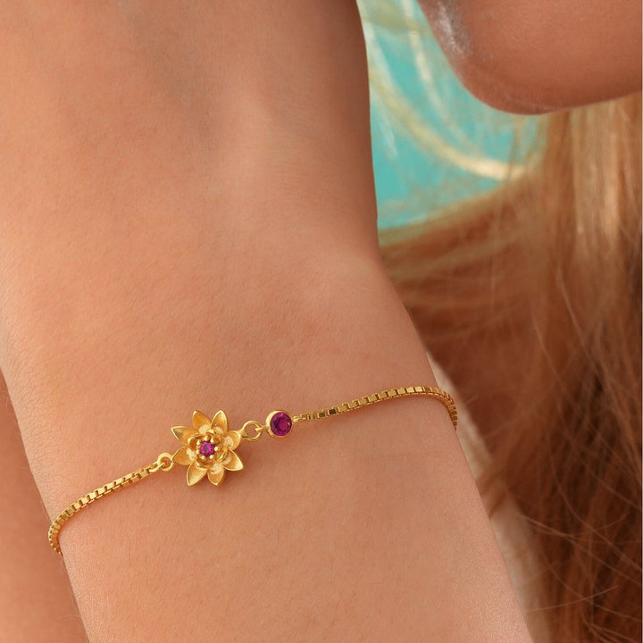 Birth Flower & Birthstone Bracelets