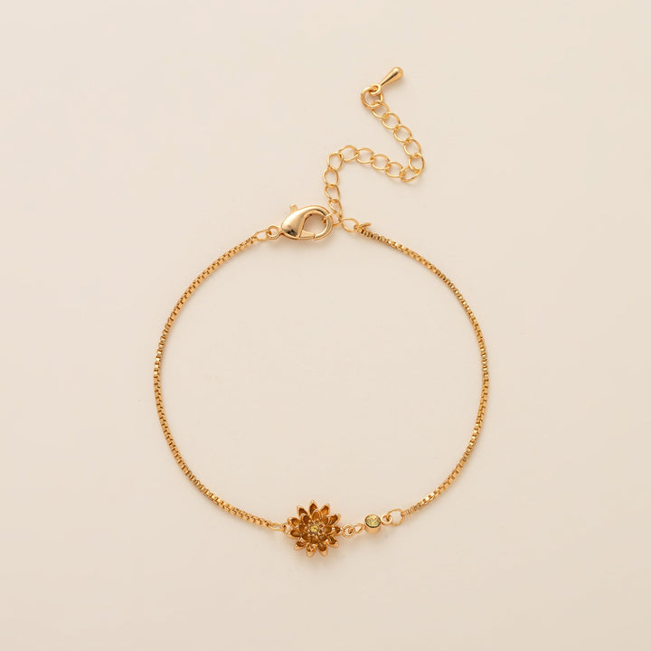 Birth Flower & Birthstone Bracelets