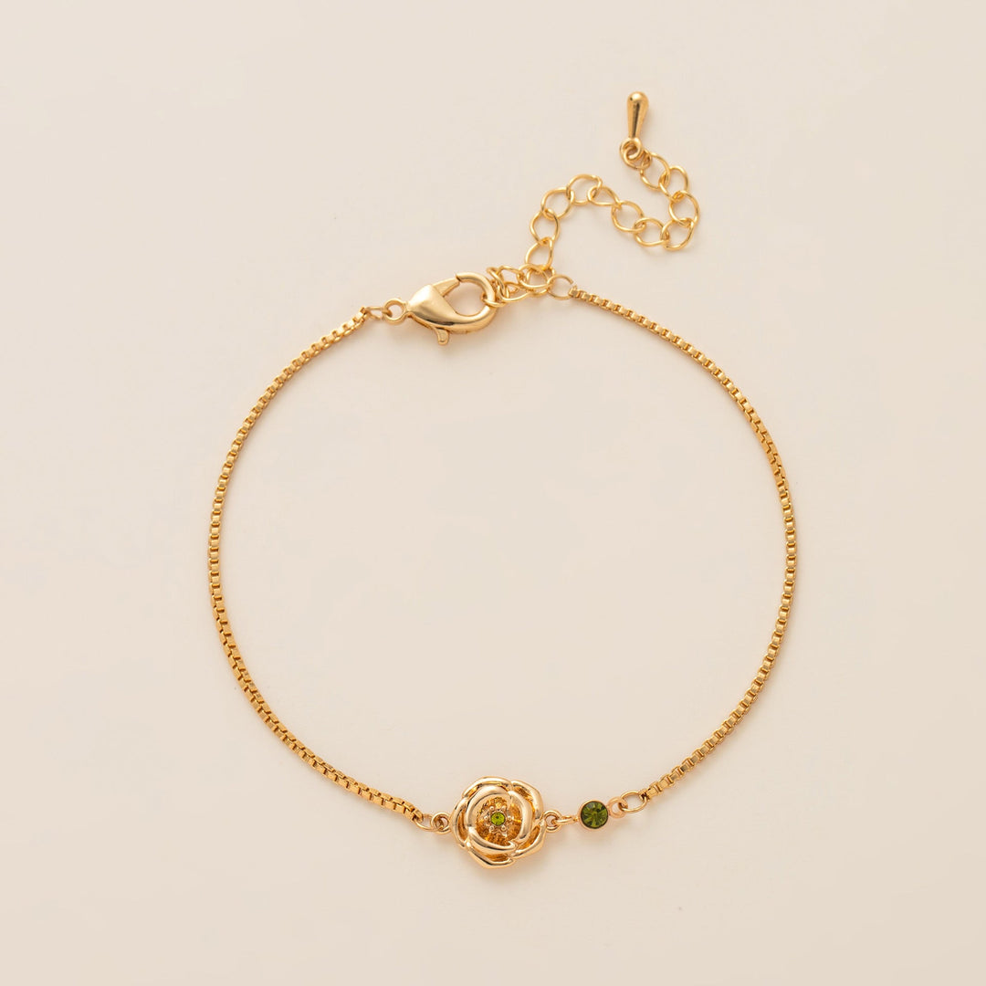 Birth Flower & Birthstone Bracelets