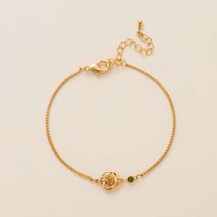 Birth Flower & Birthstone Bracelets