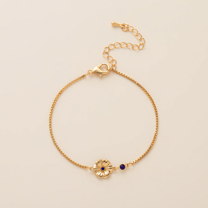 Birth Flower & Birthstone Bracelets