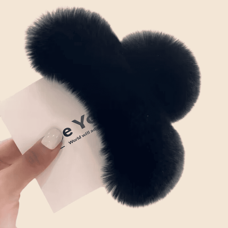 Fluffy hair clips, simple hair,gathering clips, stylish hair accessories with an advanced INS - style fluffy hair clips