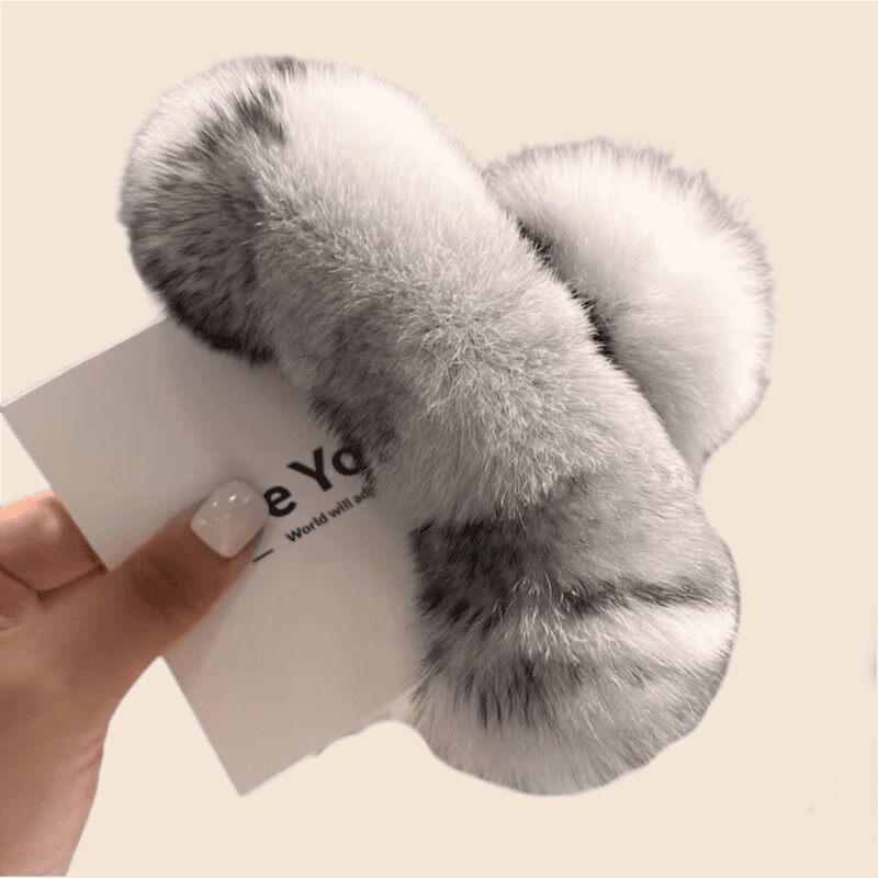 Fluffy hair clips, simple hair,gathering clips, stylish hair accessories with an advanced INS - style fluffy hair clips