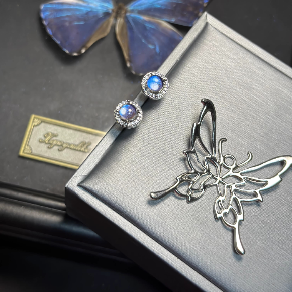 Handmade Genuine Blue Morpho Butterfly Wing Pendant - Sterling Silver Specimen Necklace, One-of-a-Kind Botanical Jewelry