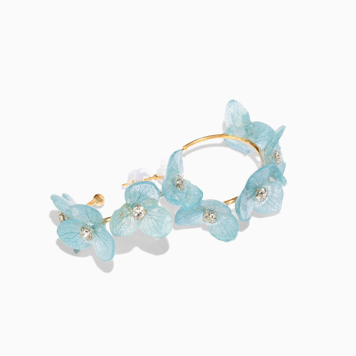 4-teiliges Weihnachtsgeschenkset mit blauem Hortensienschmuck (25 % Rabatt)