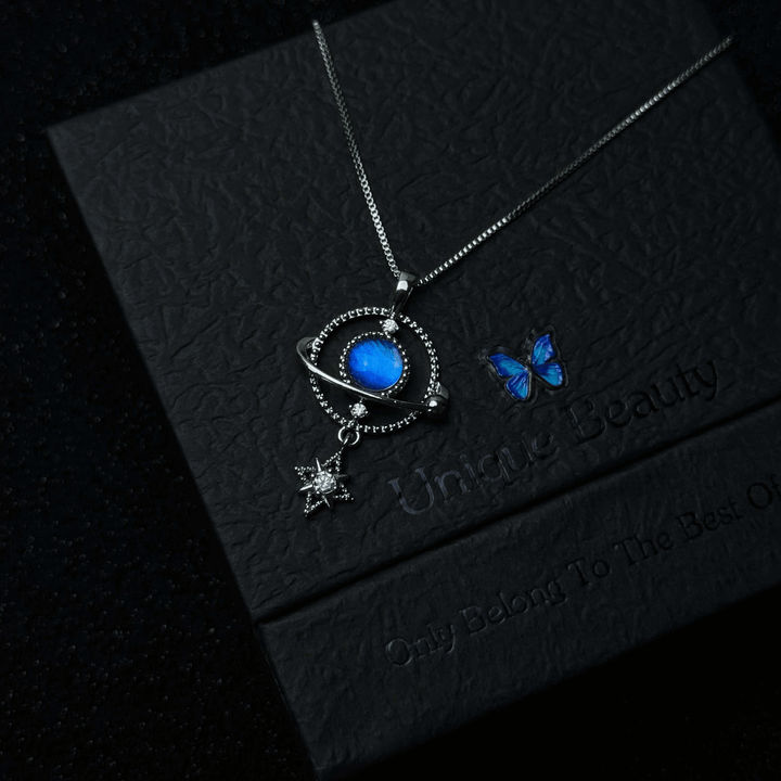 Handcrafted Butterfly Specimen Necklace An Exquisite Light Luxury Gift for Your Girlfriend or Close Female Friend