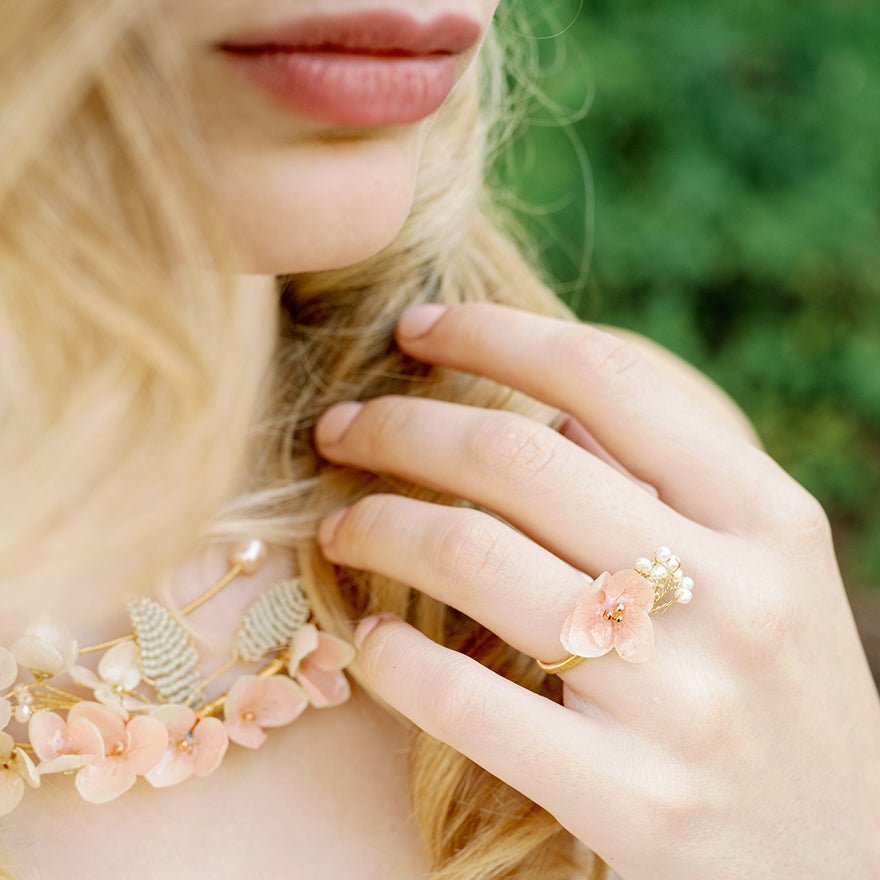 Cherry Blossom Adjustable Ring