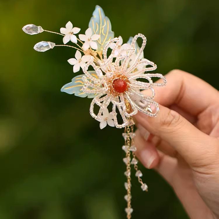 Daisy Jasmine Flower Garden Hair Clip