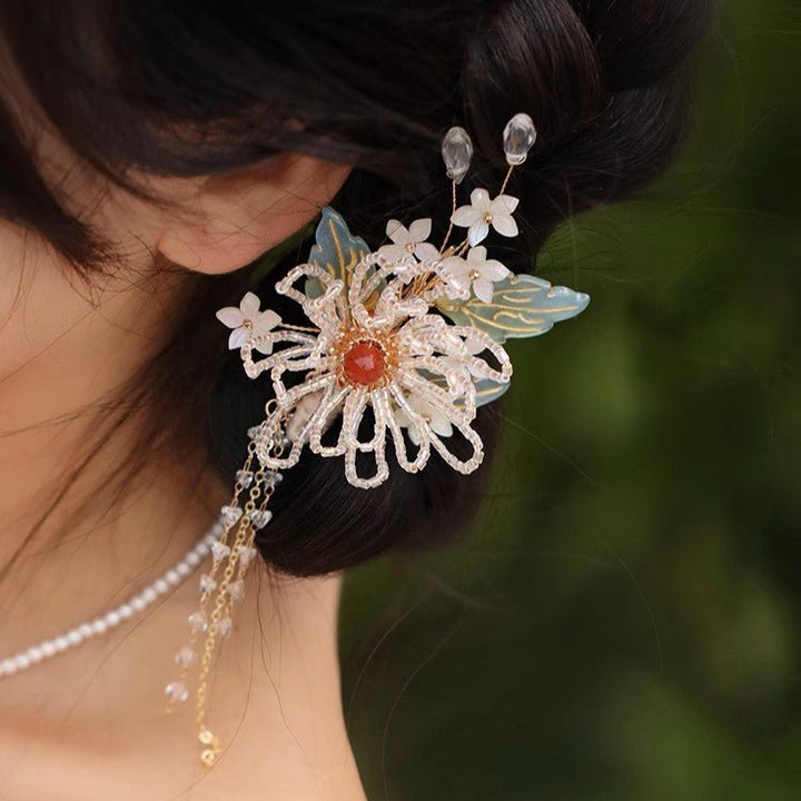 Daisy Jasmine Flower Garden Hair Clip