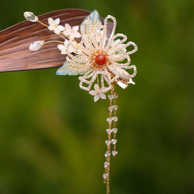 Daisy Jasmine Flower Garden Hair Clip