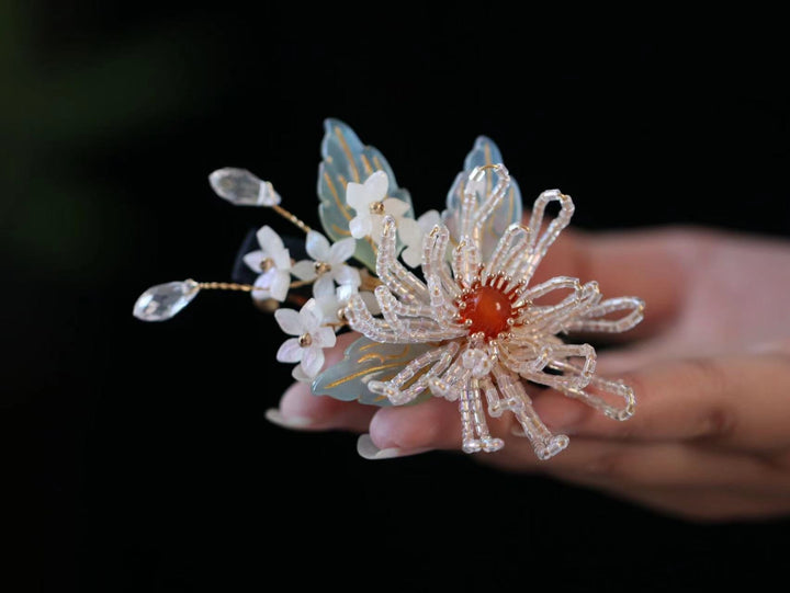Daisy Jasmine Flower Garden Hair Clip