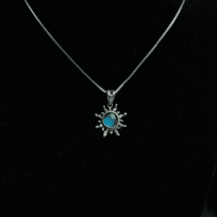 Real Blue Morpho Butterfly Wing Necklace in S925 Sterling Silver - Handmade Specimen Pendant, Unique Niche Gift for Her, Bestie Birthday Jewelry