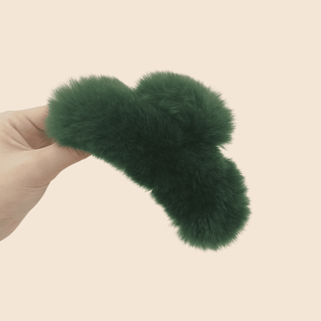 Fluffy hair clips, simple hair,gathering clips, stylish hair accessories with an advanced INS - style fluffy hair clips