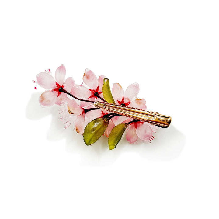 Blühende rosa Kirschblüten Haarspange
