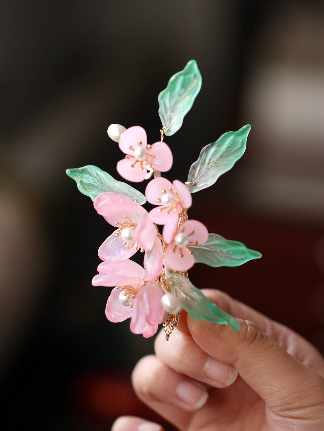 Haarspange „Vollblühende Kirschblüte“