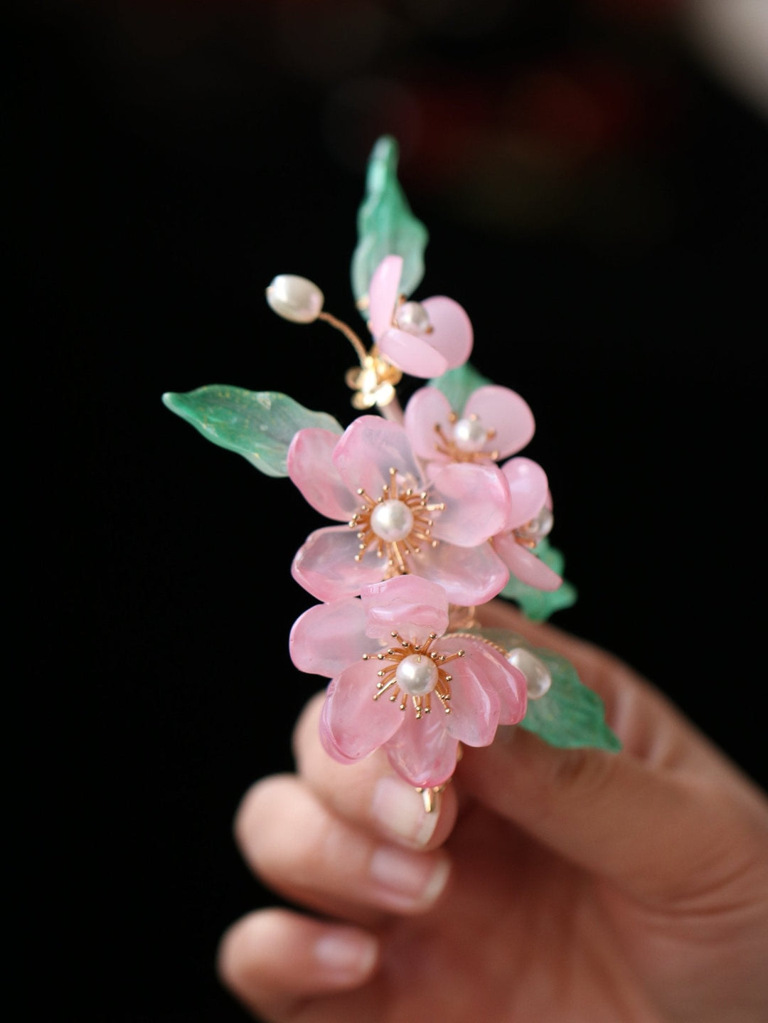 Haarspange „Vollblühende Kirschblüte“