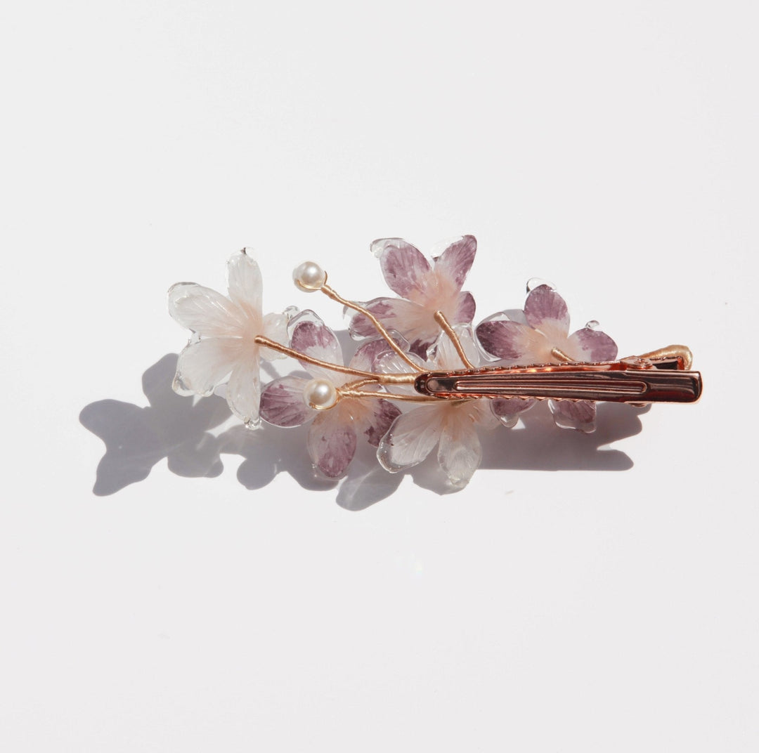 Glitzernde Kirschblüten-Haarspange