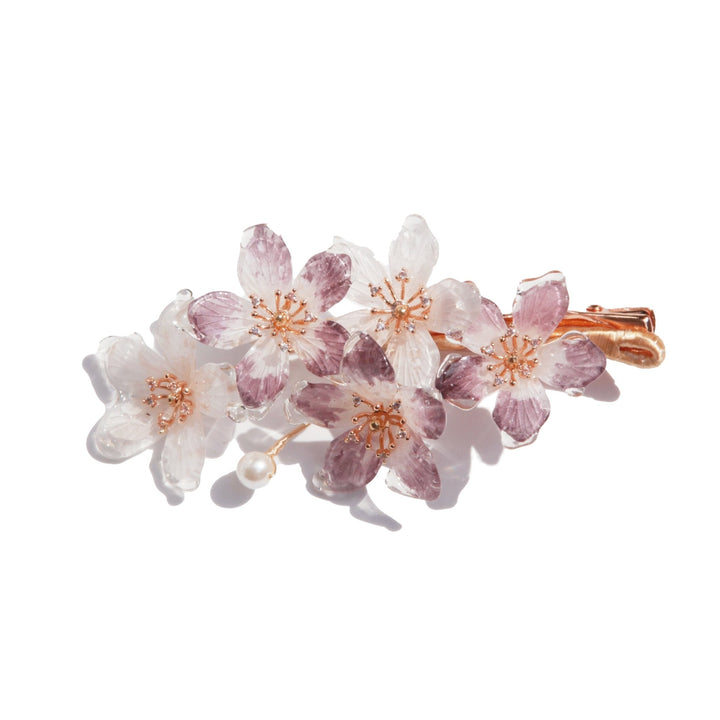 Glitzernde Kirschblüten-Haarspange