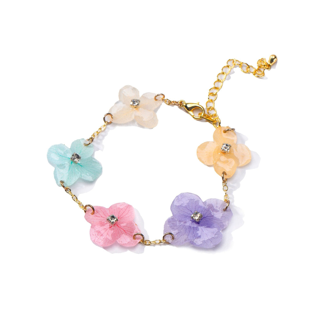Hortensienblüten-Charm-Armbänder / Schlussverkauf
