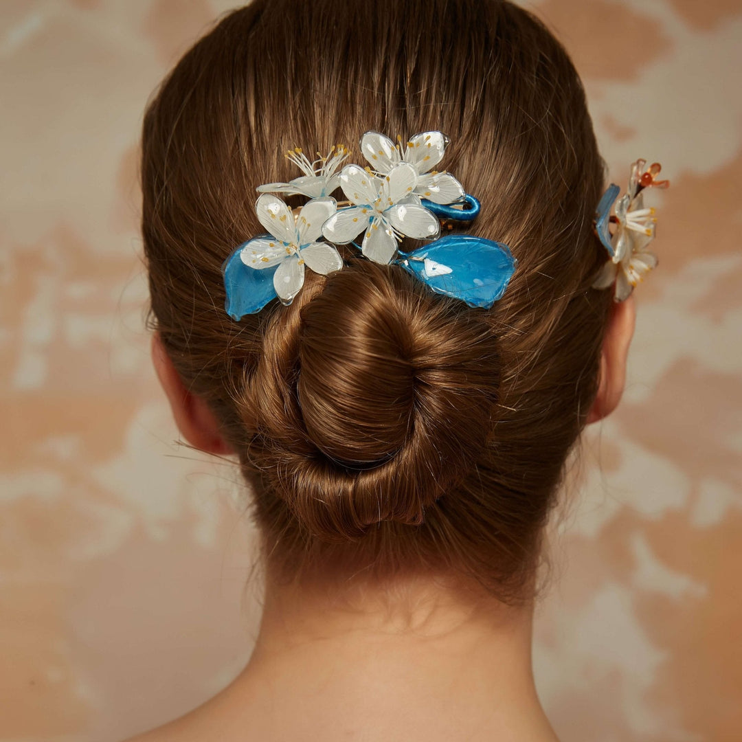 Translucent Jasmine Flower Hair Clip/ Final Sale
