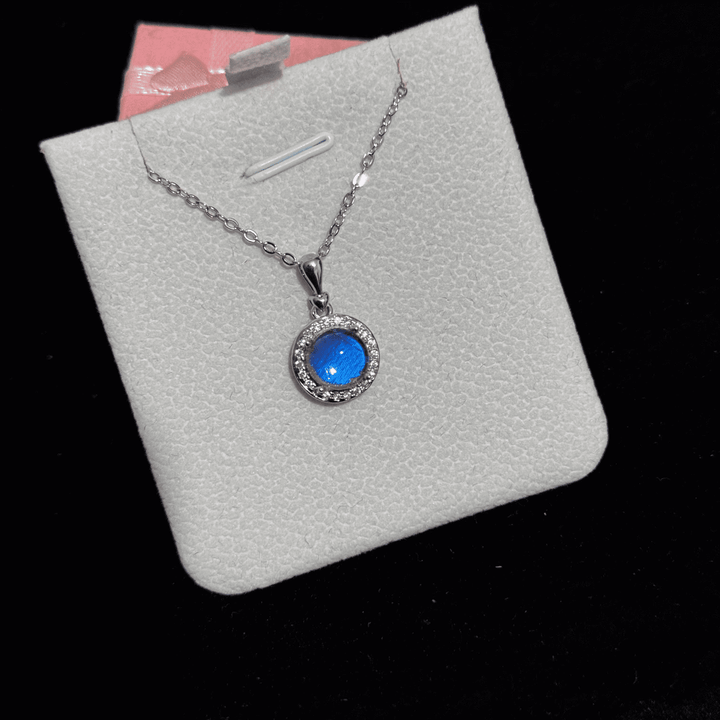 Real Blue Morpho Butterfly Wing Necklace in S925 Sterling Silver - Unique Handmade Specimen Pendant, Niche Aesthetic Jewelry, Birthday Gift for Bestie & Couples