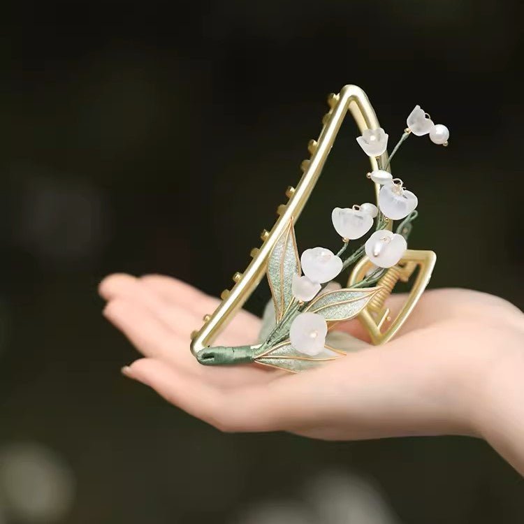 Lily of Valley Garden Metal Hair Claw