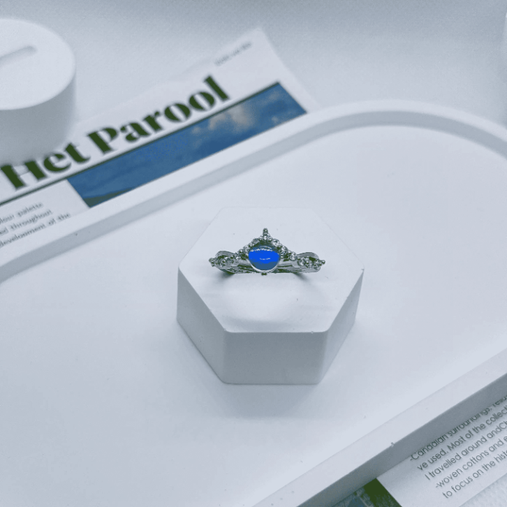 Real Blue Morpho Butterfly Wing Ring in S925 Sterling Silver - Adjustable Original Design,  Handmade Niche Jewelry for Besties & Couples