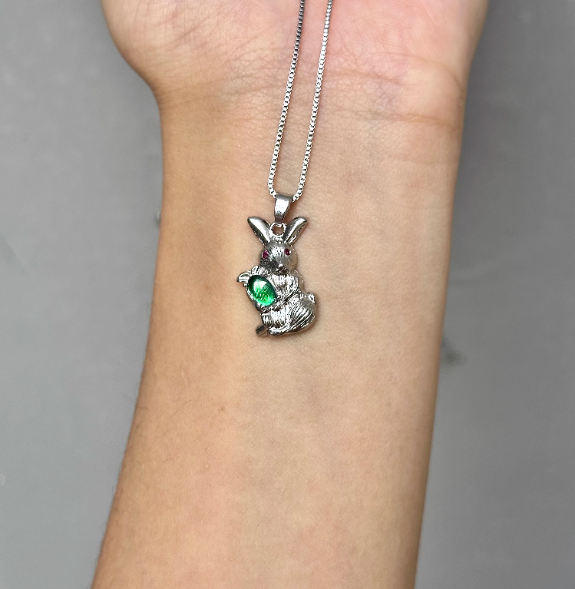 Real Jewel Beetle Wing Necklace - Iridescent Metallic Green Pendant - Minimalist Luxury Nature Jewelry