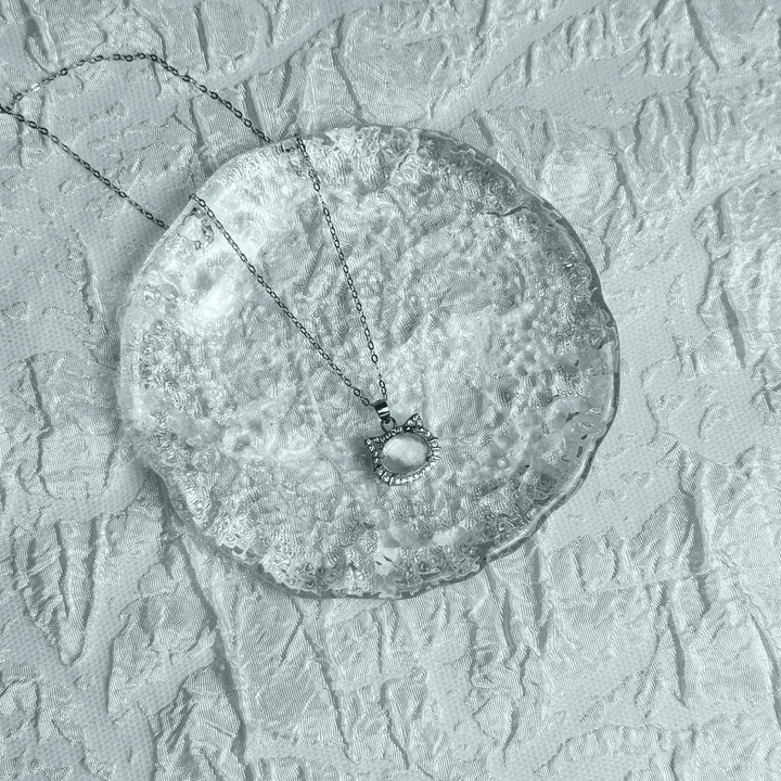 Real Blue Morpho Butterfly Wing Necklace in S925 Sterling Silver - Handmade Specimen Pendant, Unique Niche Gift for Her, Bestie Birthday Jewelry