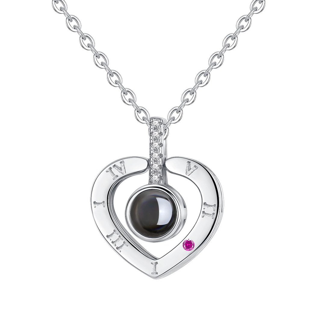 "Love You for Ten Thousand Years" pendant — a free-engraving, light luxury clavicle chain with an elegant and premium feel